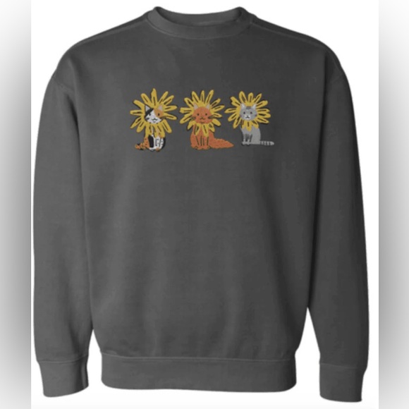 🆕 Black Eyed Susan Cats (Charcoal) / Crew
Sweatshirt - Picture 3 of 4